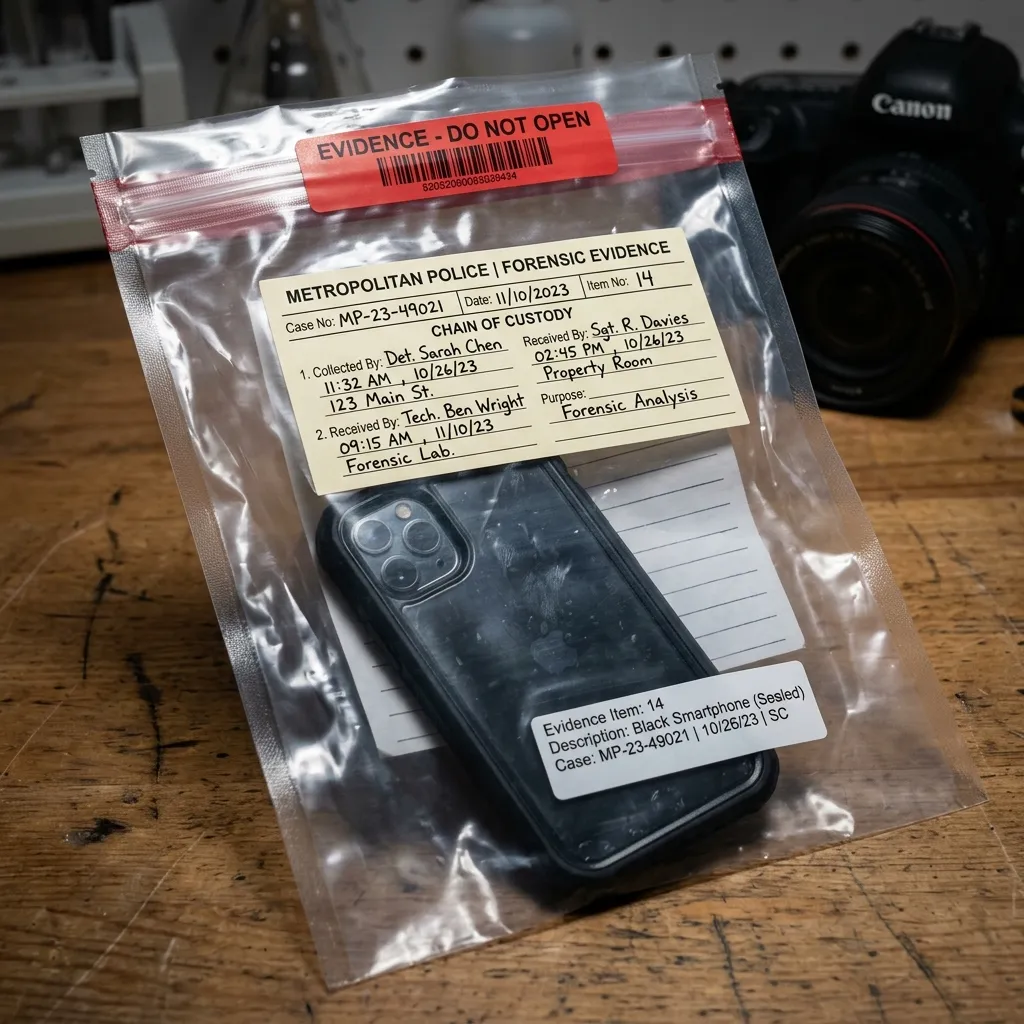 Phone preserved as digital evidence